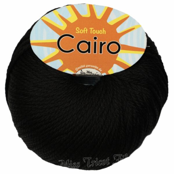 Cotone Cairo - Miss Tricot Filati - 39-nero