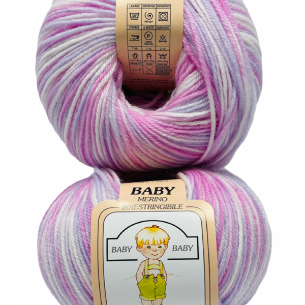 Lana Baby Print - Silke - 40-lilla-multicolor