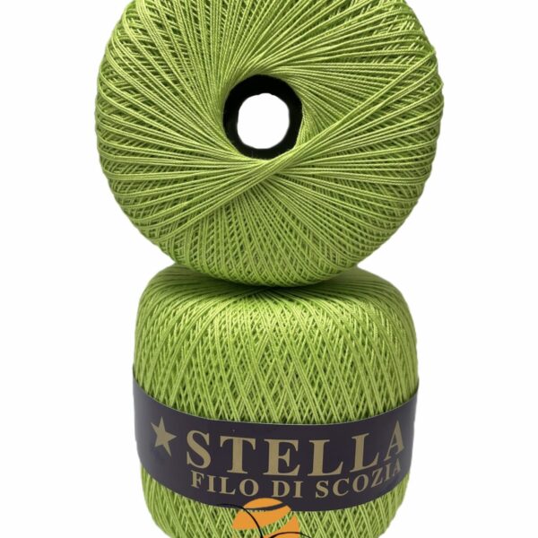 Cotone Filo di Scozia STELLA 8/5 - GPTEX - 640-verde-pistacchio