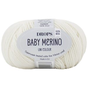 Lana Baby Merino - DROPS - 01-bianco