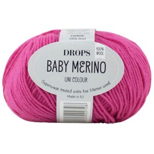 Lana Baby Merino - DROPS - 08-fucsia