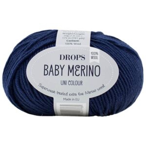 Lana Baby Merino - DROPS - 13-blu-marino
