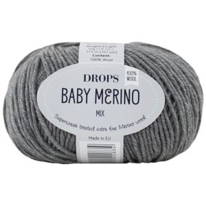 Lana Baby Merino - DROPS - 19-grigio-mix