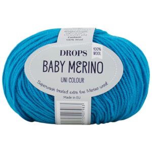 Lana Baby Merino - DROPS - 32-turchese