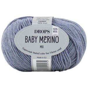 Lana Baby Merino - DROPS - 37-lavanda-chiara-mix