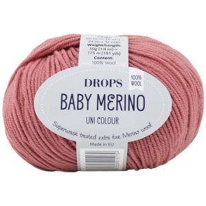Lana Baby Merino - DROPS - 46-rosato