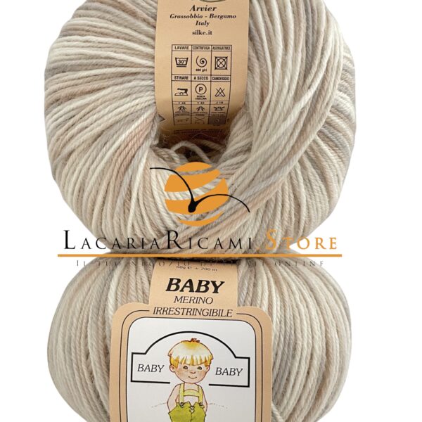 Lana Baby Print - Silke - 50-beige-chiaro-multicolor