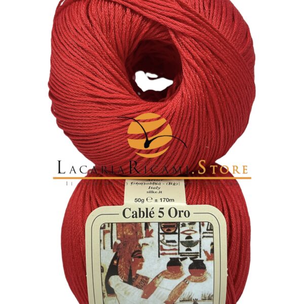 Cotone CABLE' 5 ORO - Silke - 05-rosso