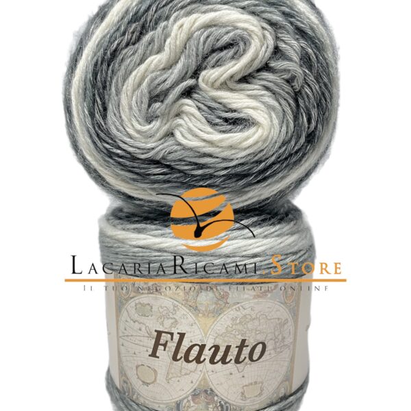 Cotone FLAUTO - Silke - 78 - PANNA/GRIGIO/NERO