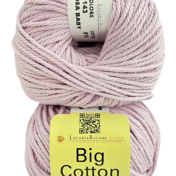 Cotone BIG COTTON - LacariaRicami.Store - 143 - ROSA BABY