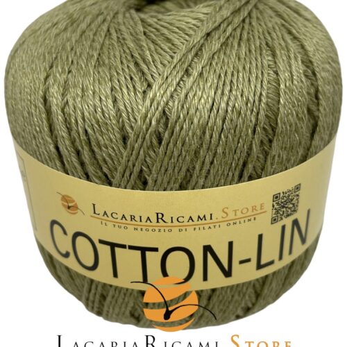 COTONE-LINO Cotton-Lin - LacariaRicami.Store - 06 - VERDE