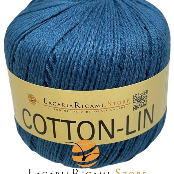 COTONE-LINO Cotton-Lin - LacariaRicami.Store - 13 - BLU JEANS