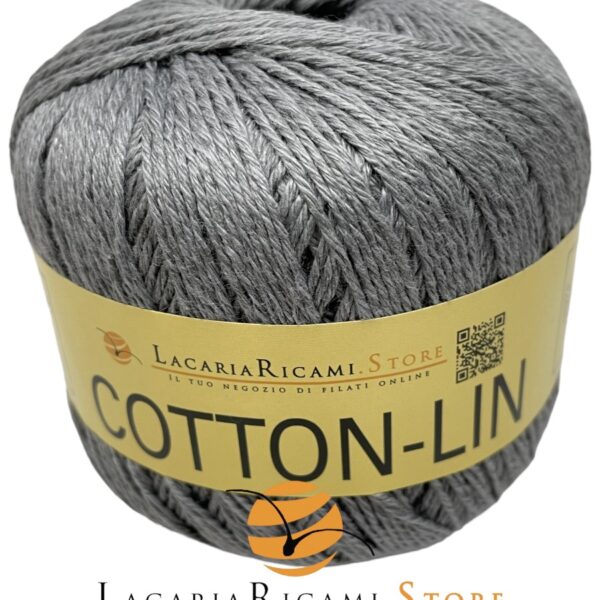 COTONE-LINO Cotton-Lin - LacariaRicami.Store - 15 - GRIGIO