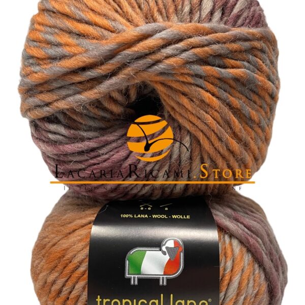 LANA Wool Colors - Tropical Lane - 56 - MARRONE/CREMA MIX