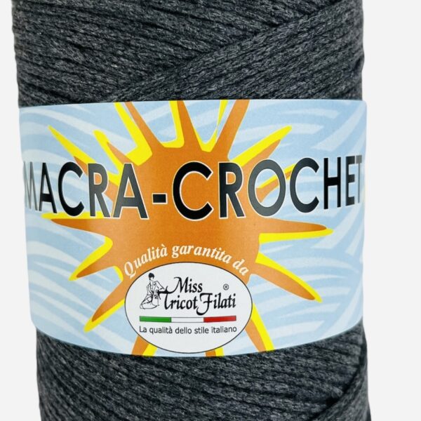 Cordino Macra-Crochet - Miss Tricot Filati - 30-antracite